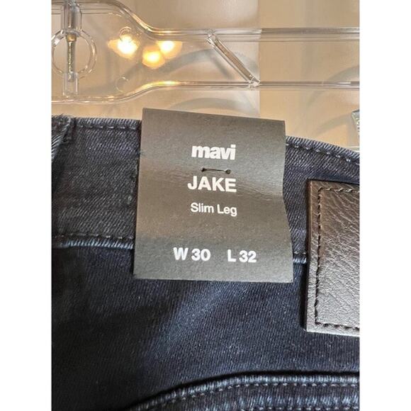 Mavi Jeans Men's Size 30x32 Jake Slim Leg Black Denim Stretch - Picture 6 of 8